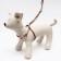 A set of ammunition with a soft cliff "kisses", leash 120 x 1 cm, pink