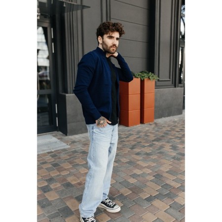 Jumper male ise, size 58, dark blue color-6