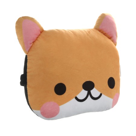 Pillow on the headrest Matech Cutie Line, 30 x 25 x 10 cm, brown, white-1