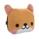 Pillow on the headrest Matech Cutie Line, 30 x 25 x 10 cm, brown, white