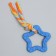 Chewing toy with a rope "Star with a tail", blue