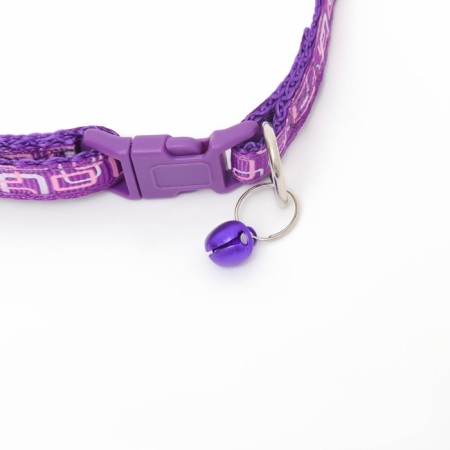 The two -layer collar with the Fastex "Squares", 30 x 1 cm, purple-2