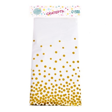 The tablecloth "Confetti" 137 × 183 cm, the color is white-3