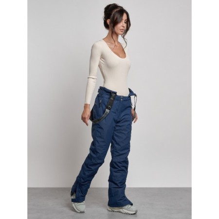 Semi-combinezone ski insulated female winter, size 42, dark blue color-2