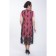 Women's dress, size 46, coral color, black