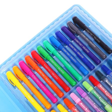 Set for drawing animals blue-8