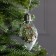 Christmas ball "spruce branch", batteries, 5 LED, white glow