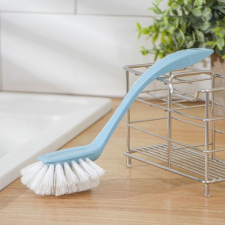 Brush for dishes with an ergonomic handle BALI, color mix