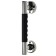 Bath handrail with anti -slip rubber lining Ken S, chrome