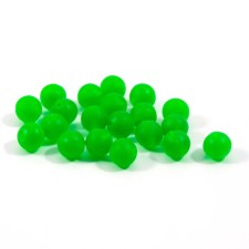 Feeder bead Namazu Soft Beads, PVC, D = 7 mm, round, dark green 20 pcs.