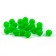 Feeder bead Namazu Soft Beads, PVC, D = 7 mm, round, dark green 20 pcs.