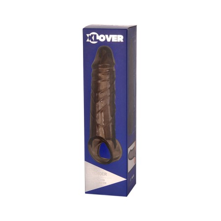 Toyfa Xlover nozzle for increasing size, TPE, black, 15.5 cm-1