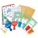 Developing children's gaming gaming set for drawing with sponge and rollers on stencils