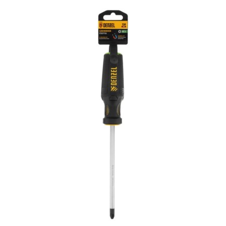 Denzel 12209 screwdriver, three -component handle, CRV, PZ3 x 150 mm-5