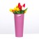 Carrying cone to flowers, light fuchsia 10 x 14 x 30 cm
