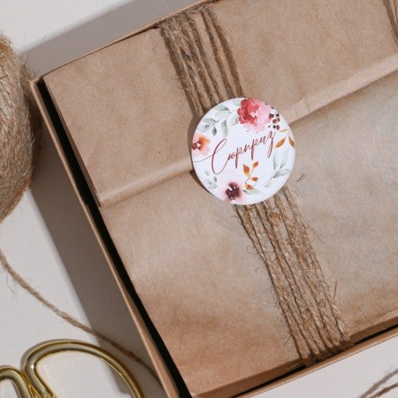 Stickers for gifts and flowers "Surprise", flowers, 9 x 16 cm-3