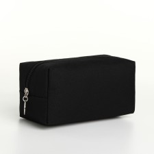 Cosmetic bag with lightning, black color
