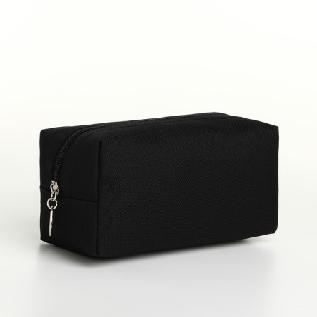 Cosmetic bag with lightning, black color