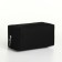 Cosmetic bag with lightning, black color