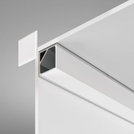 Aluminum profile LED Strip Alm009S-2M, 200x1.6x1.6 cm, silver color-1