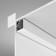 Aluminum profile LED Strip Alm009S-2M, 200x1.6x1.6 cm, silver color