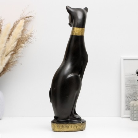 Pig a piggy bank "Catty cat" black with gold, 40x10cm-2