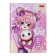 Notebook, A6, 64 sheets, in the cage/line "Anime with a cat", matte lamination, an offset block 60g/m2