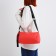 Youth bag with zipper, coral color