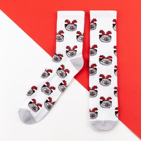 A set of New Year's women's socks KAFTAN "Light" p. 36-40 (23-25 ​​cm), 2 pairs-3