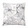Pillowess Decorative Ethel Black Flowers, 40 x 40 cm, 100% cotton