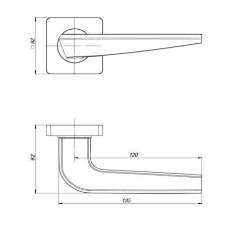 Separate handle BIO ZQ SN/CP-3, color matte nickel, chrome-1