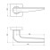 Separate handle BIO ZQ SN/CP-3, color matte nickel, chrome