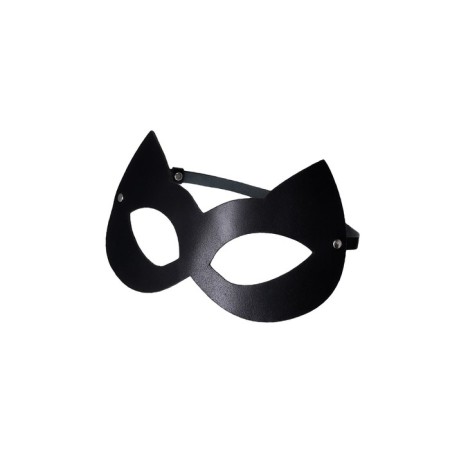 Mask "cat", leather, black-3
