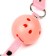 Gag BDSM Oka-hips, classic, adjustable belt, PU, ​​ABS, 500 x 45 mm, pink