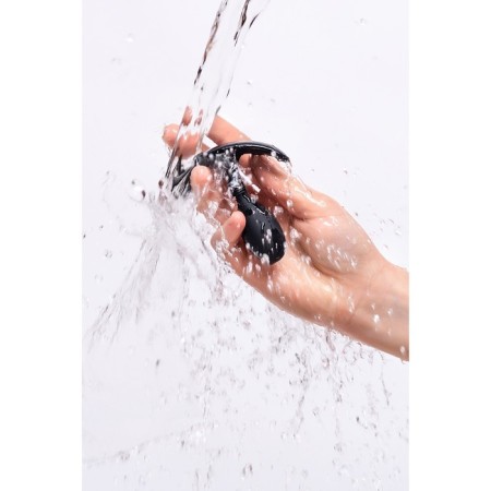 Anal plug A-Toys by Toyfa Tord S, silicone, black, 8.5 cm-3