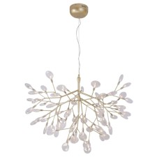 Светильник подвесной Crystal Lux, Evita 1692/263, G4, 63х1 Вт, 72х98х98 см, цвет золотой