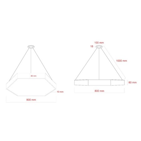 LED LED Era Geometria SPO, 800x800x80 mm, IP40, 66W, 4800LM, 4000K, White-7