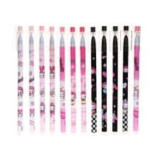Gel pen with erased ink, blue rod, Bunny case, mix