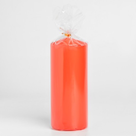 Candle-cylinder, 6x14 cm, 350 g, 19 hours, red-2