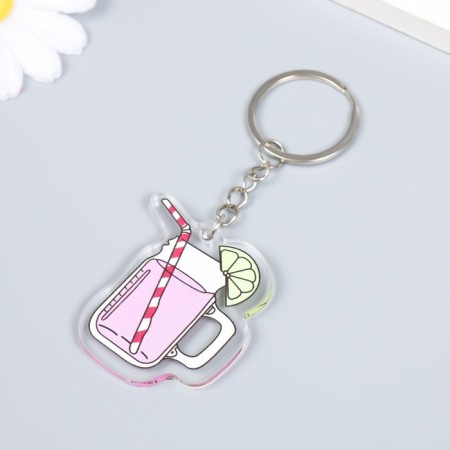 Acryl keychain "Lemonada in a mug/glass" mix 4.5x4.7 cm-2