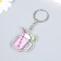 Acryl keychain "Lemonada in a mug/glass" mix 4.5x4.7 cm