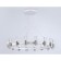 LED LED SCREED OF AMBRELLA LIGHT, LINTECH, FL6208, LED, 96 W, 7200LUM, 4200K, white color, chromium