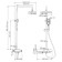 Shower system Wasserkraft A11301, tropical shower, thermostat, hand watering can, chrome