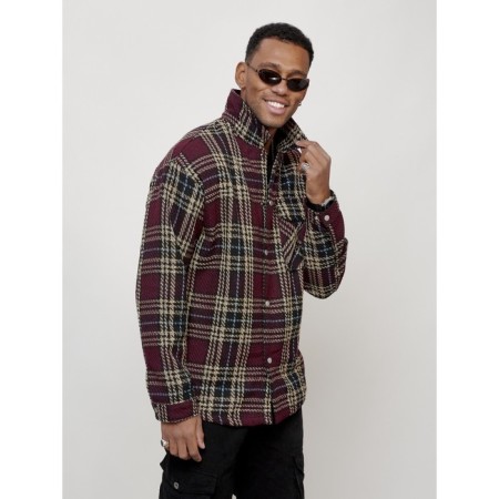 Male windbreaker, size 54, burgundy color-4