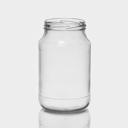 Glass jar, 0.9 l, TO-82 mm