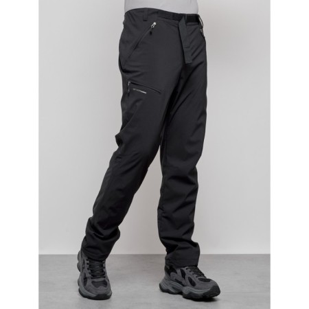 Trouses insulated sporty male winter, size 48, black color-7
