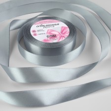 Satin tape, 20 mm × 23 ± 1 m, color ash No. 59