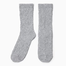 Women's socks, color light gray melange, size 23-25