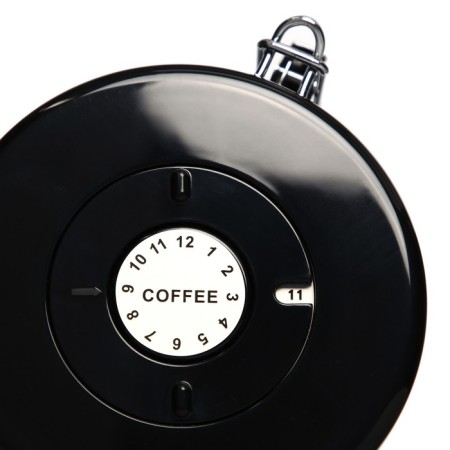 A sealed container for storing ground coffee and coffee beans, 1.5 l, 15x12 cm, black-5