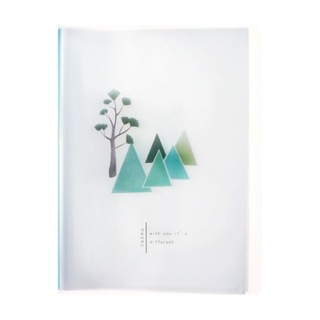 A4 folder format, with 40 transparent files "river", mix-4
